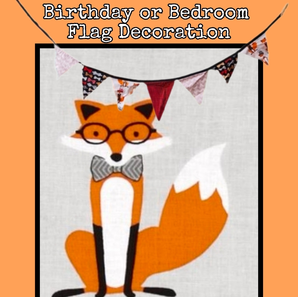 🎀 Nursery / Bedroom Dapper Fox 🦊 Banner 🦊